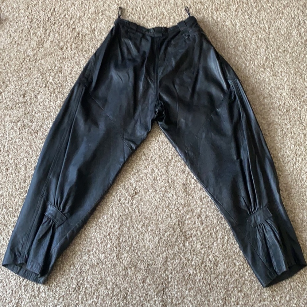 Leather pants EU38/M/ 8 - Picture 3 of 9